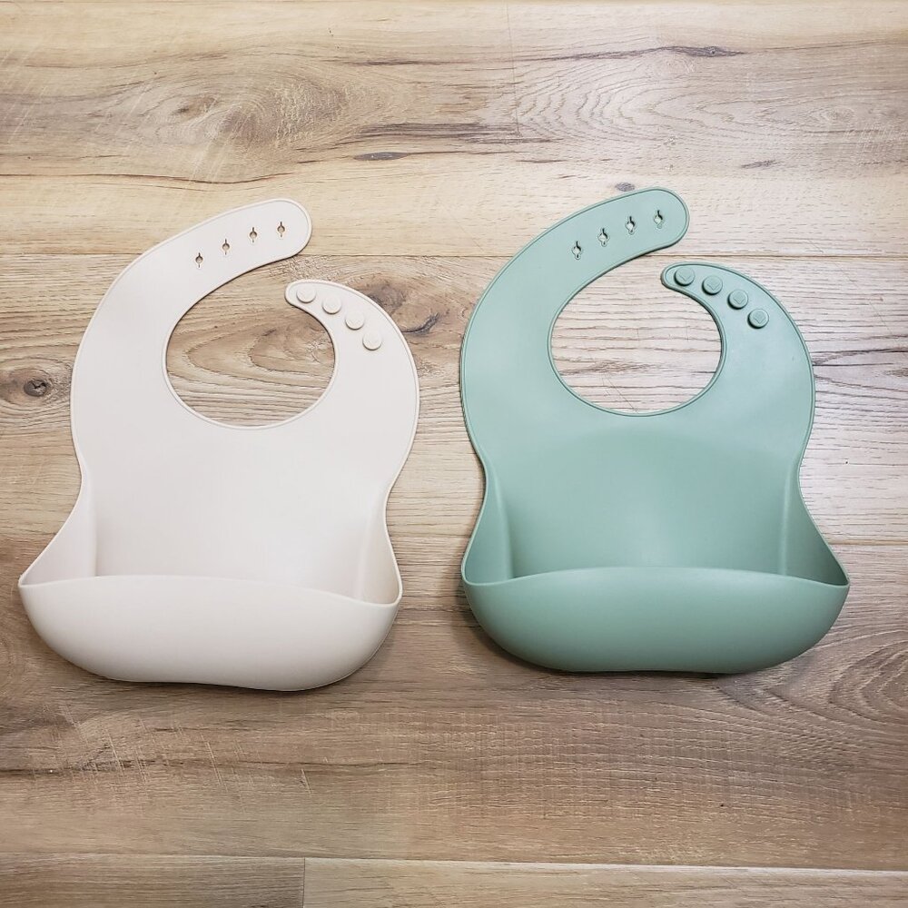 Two Silicone Bibs